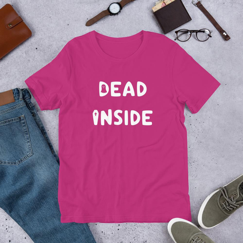 Dead Inside Half Sleeve T-Shirt — Pink