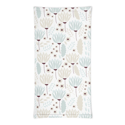Winter Flowers Pattern Neck Gaiter