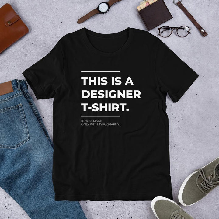Designer Typography Men/Unisex Half Sleeve T-Shirt
