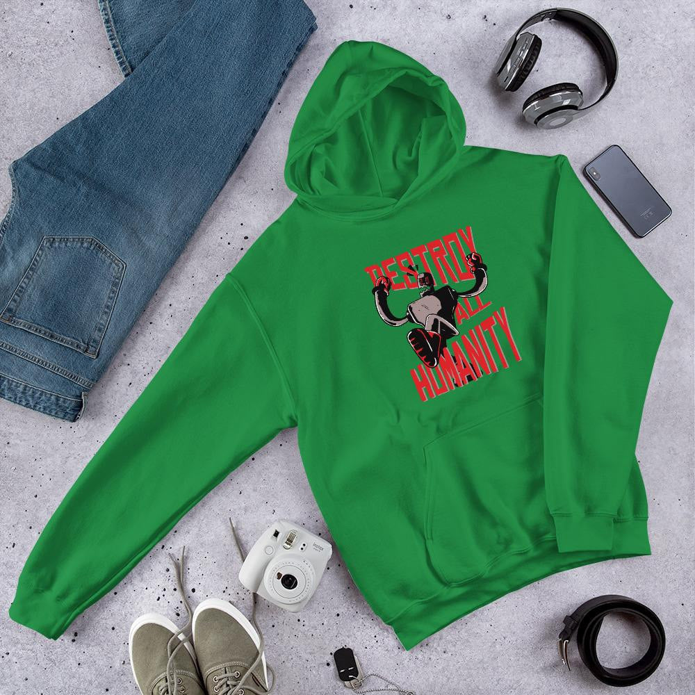Destroy Humanity Unisex Hooded Sweatshirt — Green