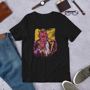 Pointing Lucifer Half Sleeve T-Shirt