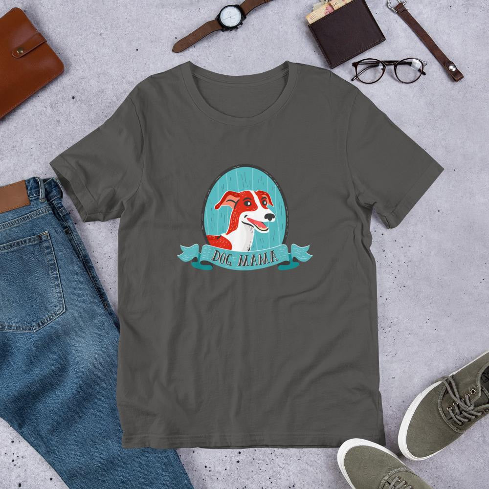 Dog Mama Half Sleeve T-Shirt — Charcoal