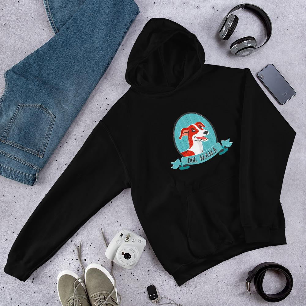 Dog Mama Unisex Hooded Sweatshirts — Black