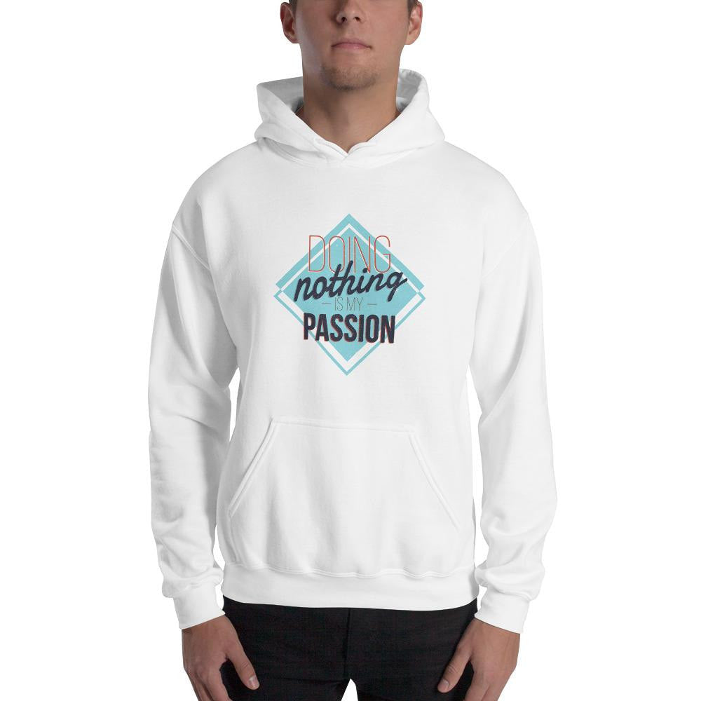 Doing Nothing Unisex Hooded Sweatshirt — detail view 2