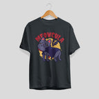 Dracula cat Unisex Half Sleeve T-Shirt — Steel grey