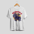 Dracula cat Unisex Half Sleeve T-Shirt — White