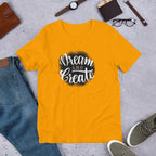 Dream & Create Half Sleeve T-Shirt — Gold