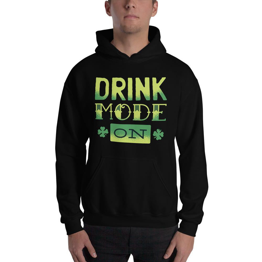 Drink Mode On Unisex Hooded Sweatshirt