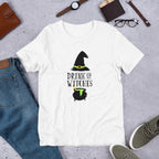 Drink Up Witches Half Sleeve T-Shirt — White