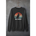 Drinking Cat Unisex Sweatshirt — Black