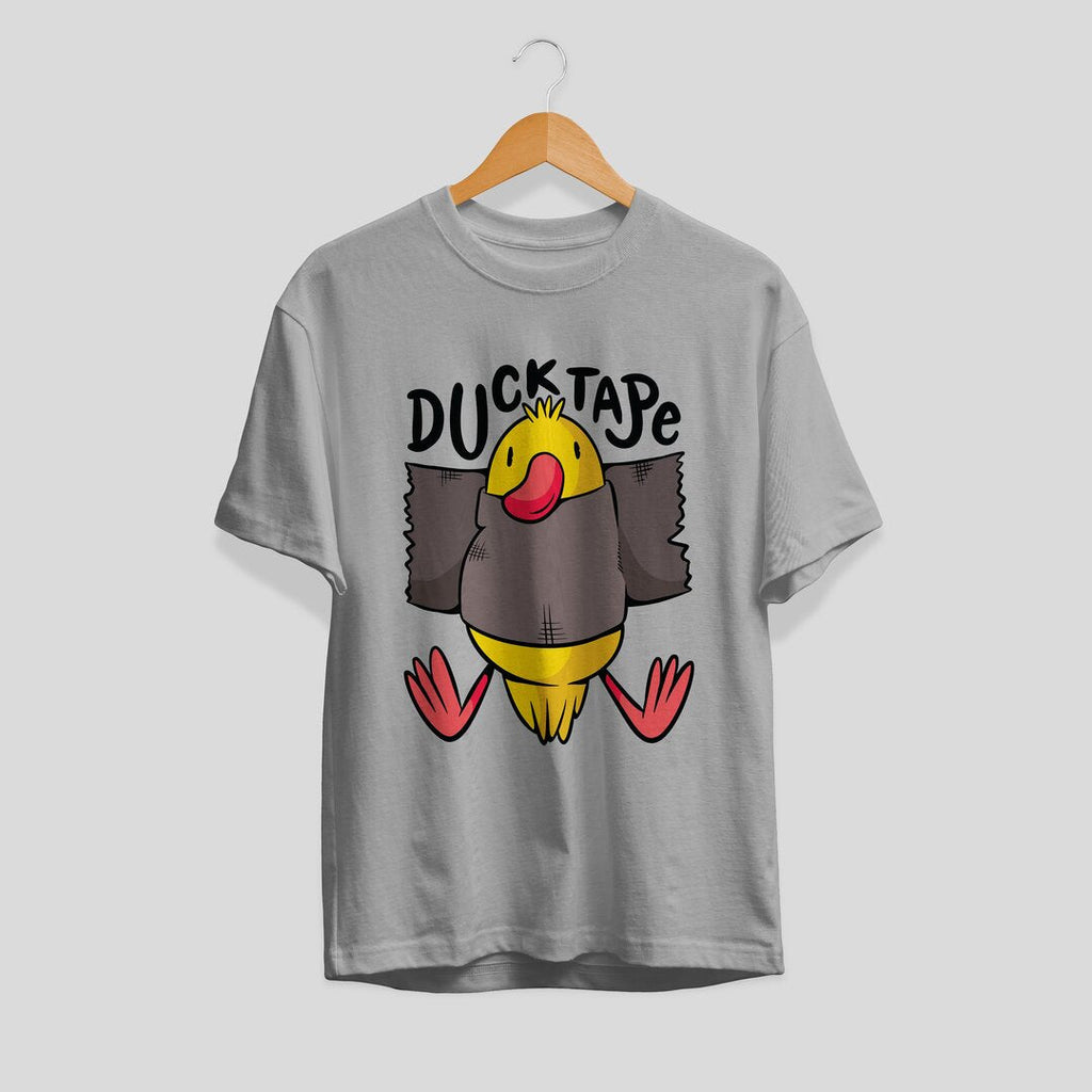 Duck Tape Unisex Half Sleeve T-Shirt — Grey