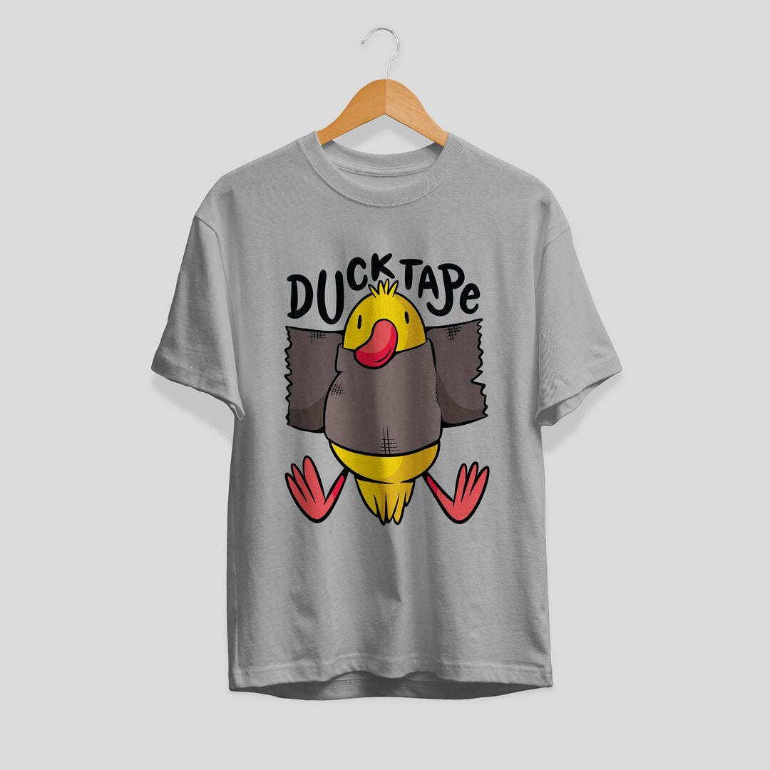 Duck Tape Unisex Half Sleeve T-Shirt — Grey
