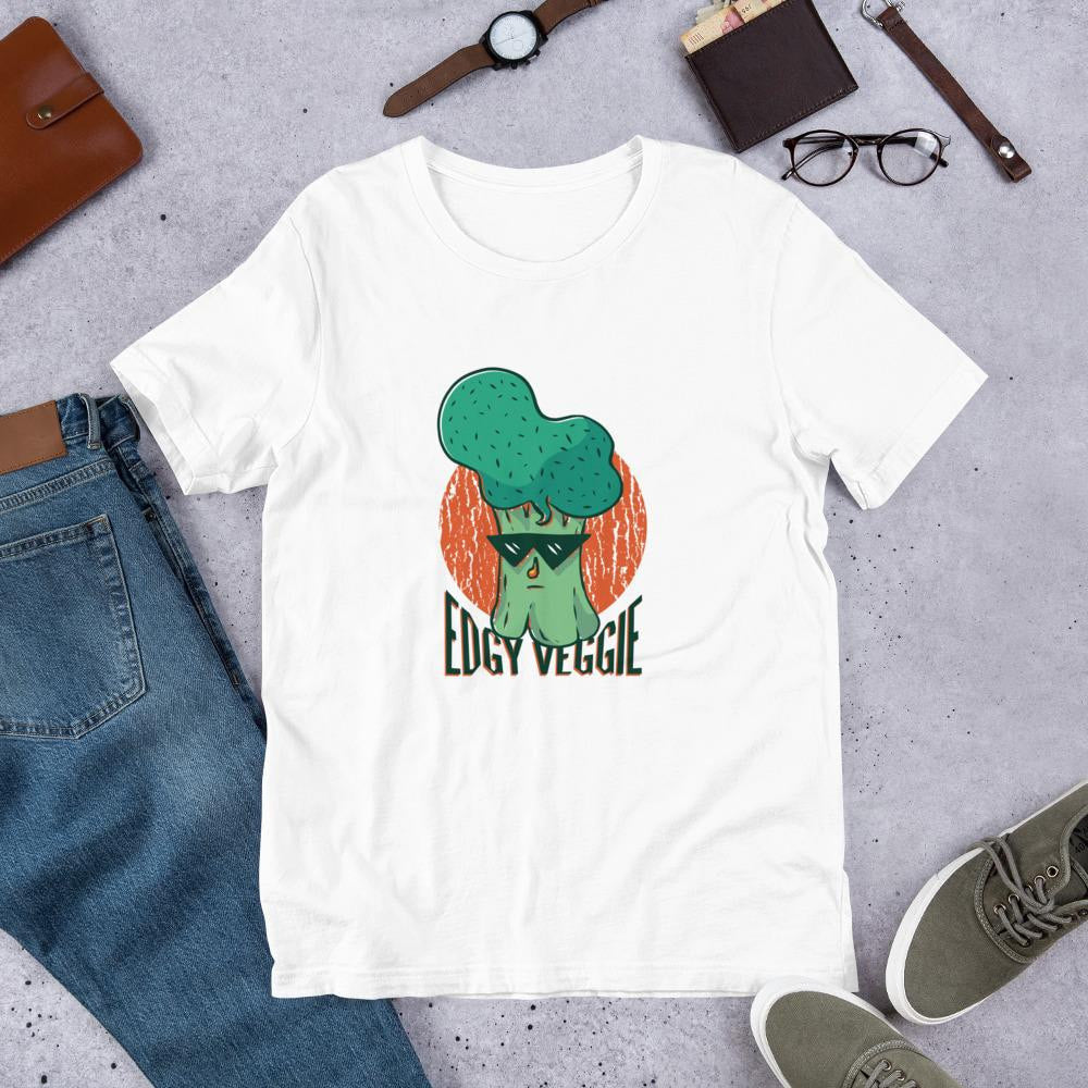 Edgy Veggie Half Sleeve T-Shirt — front view