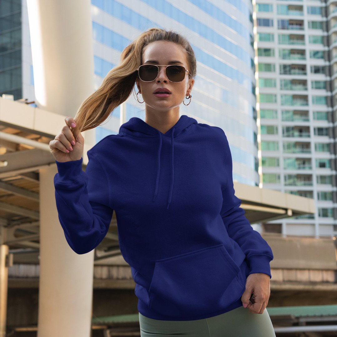 Plain Unisex Hooded Sweatshirt