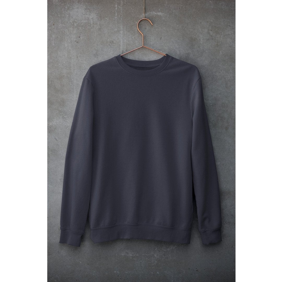 Plain Unisex Sweatshirt — Navy Blue