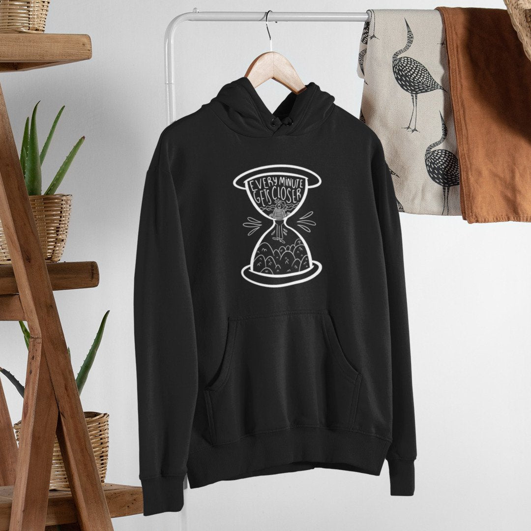 Fear Of Time Unisex Hooded Sweatshirt — Black