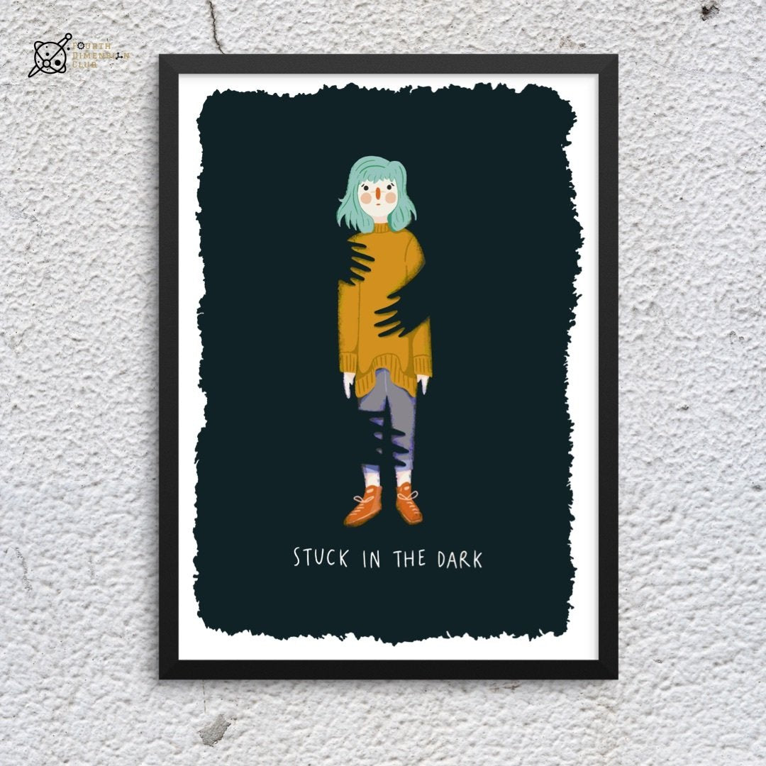 Fear Of The Dark Framed Poster — A3 12 X 18 Inch