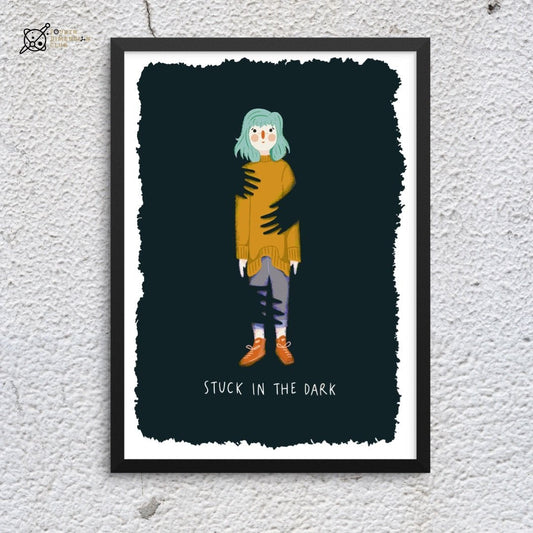 Fear Of The Dark Framed Poster