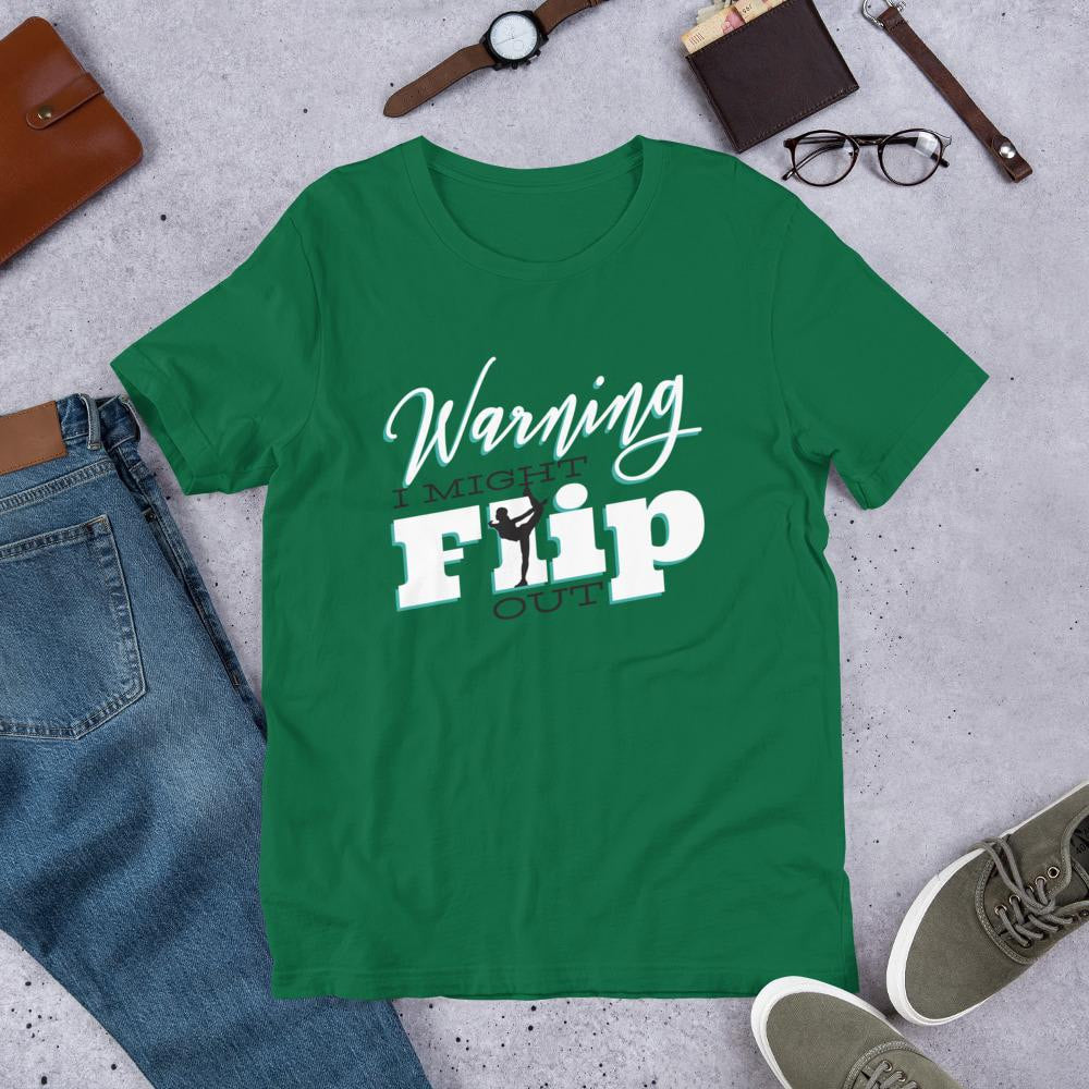 Gymnast Flip Half Sleeve T-Shirt — Green