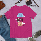 Flying Pig Half Sleeve T-Shirt — Pink