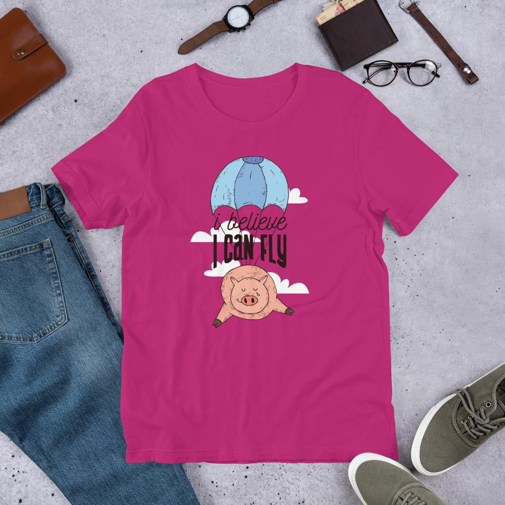Flying Pig Half Sleeve T-Shirt