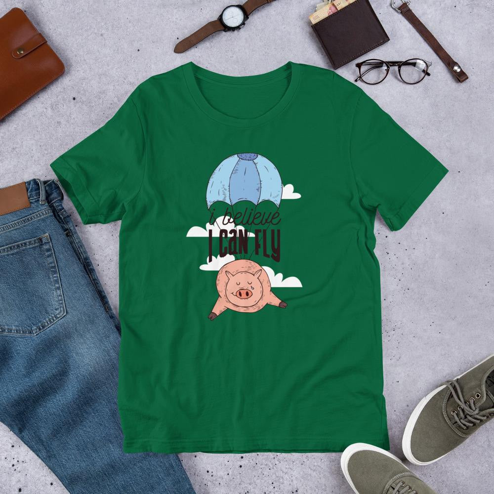 Flying Pig Half Sleeve T-Shirt
