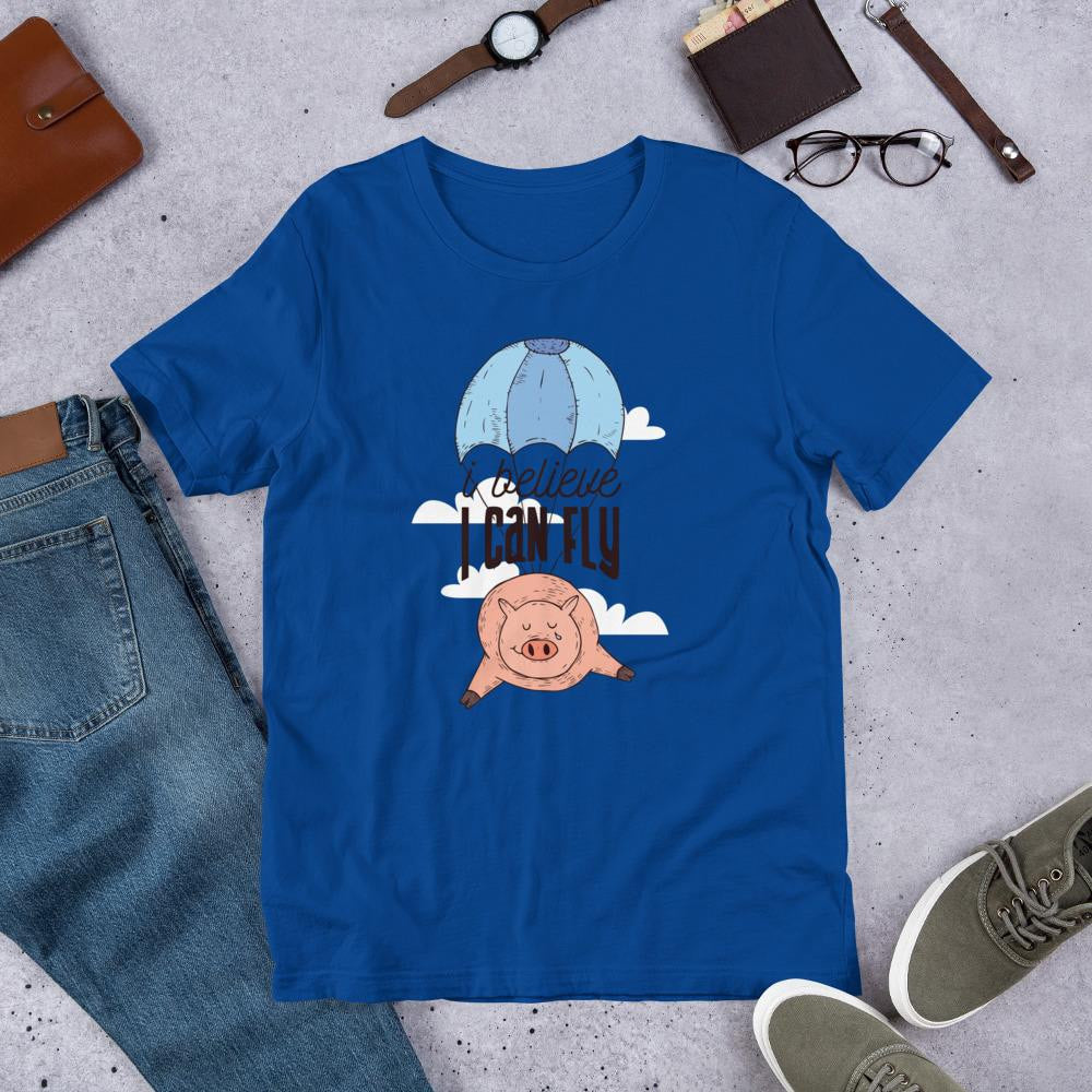 Flying Pig Half Sleeve T-Shirt