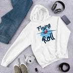 Flying Roll Unisex Hooded Sweatshirt — White
