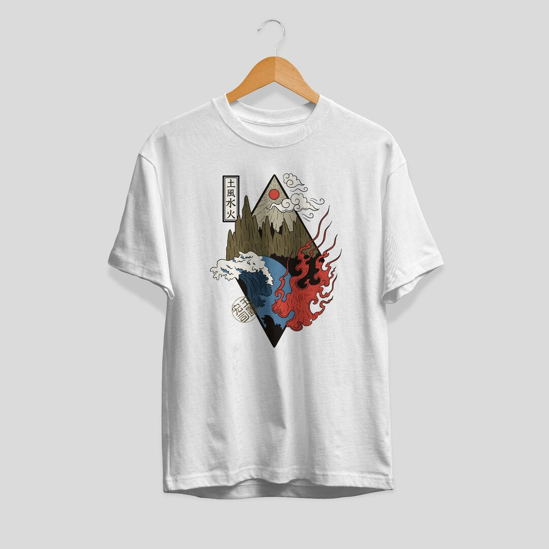 Four Elements Unisex Half Sleeve T-Shirt