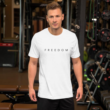 Freedom Unisex Half Sleeve T-Shirt #Plus-sizes