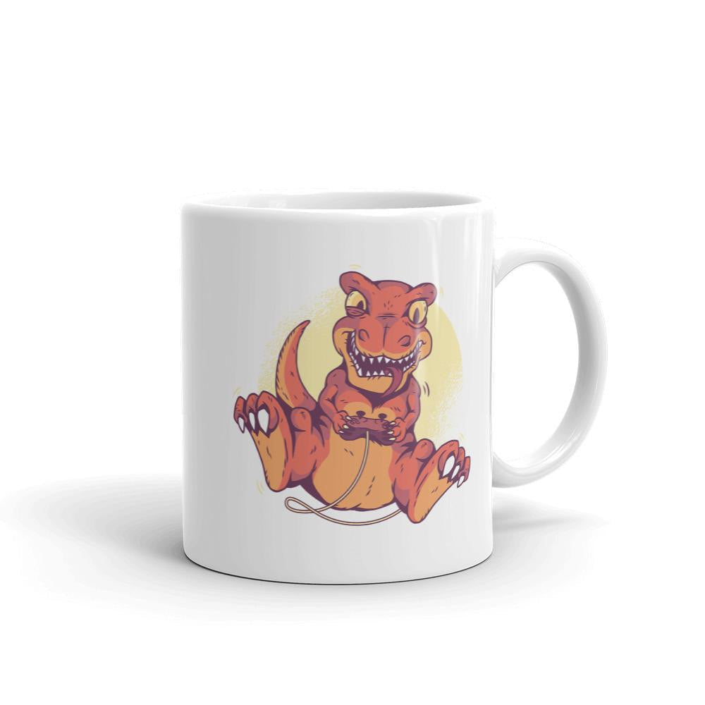 Gaming Dino Coffee Mug — front view