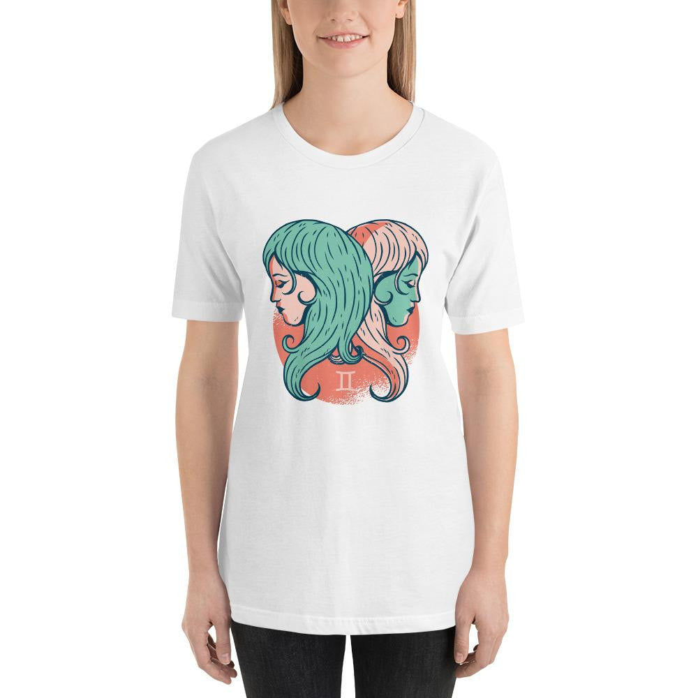 Gemini Zodiac Half Sleeve T-Shirt