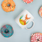 Geometric Fox Coffee Mug — back view