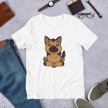 German Shepard Yoga Half Sleeve T-Shirt