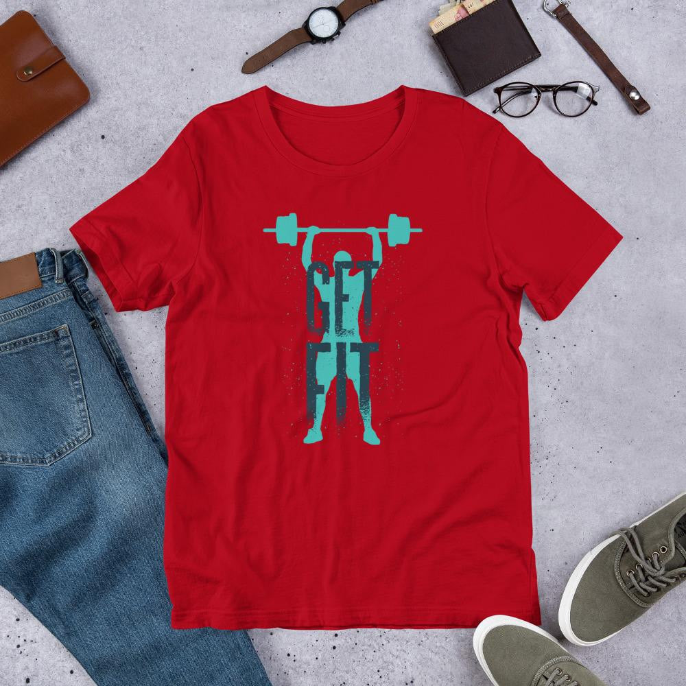 Get Fit Half Sleeve T-Shirt — Red