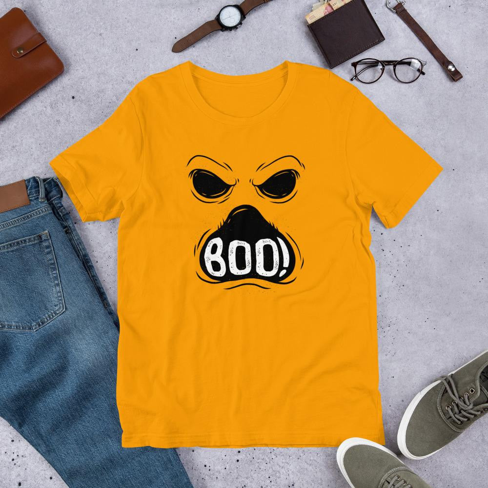 Ghost Boo Half Sleeve T-Shirt — Gold