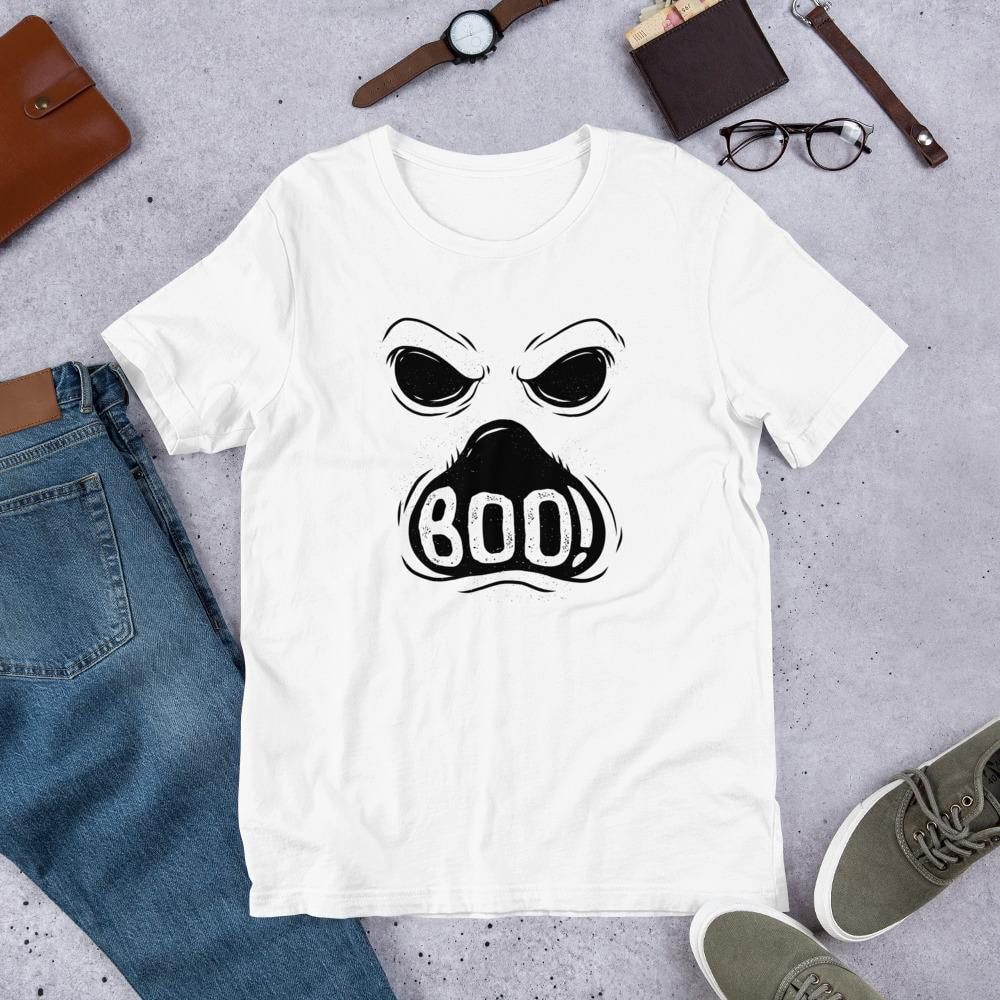Ghost Boo Men/Unisex Half Sleeve T-Shirt — White