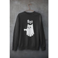 Ghost Cat Unisex Sweatshirt — Black
