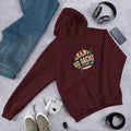 Go Back Unisex Hooded Sweatshirt — Maroon