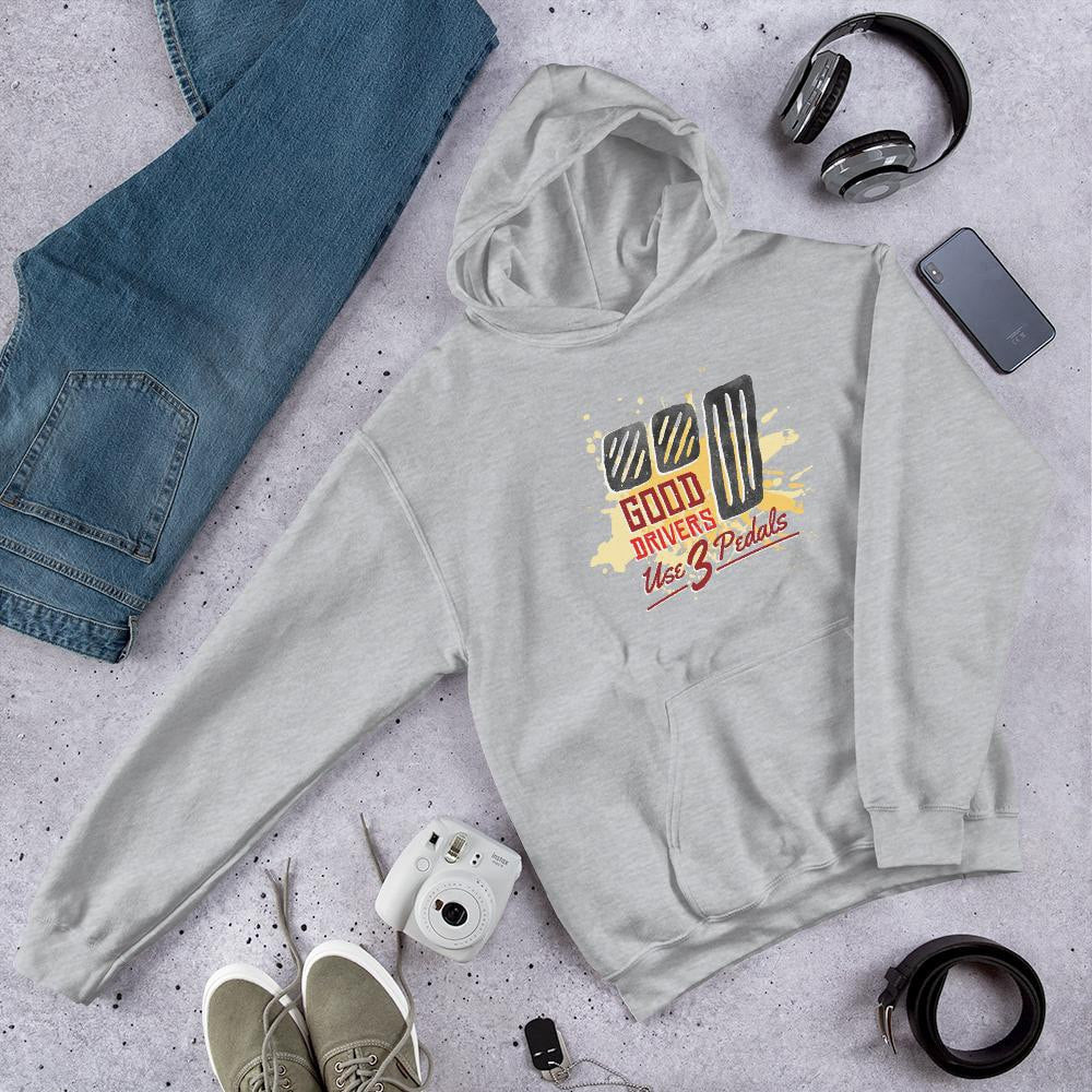 Good Drivers Unisex Hooded Sweatshirt — Grey