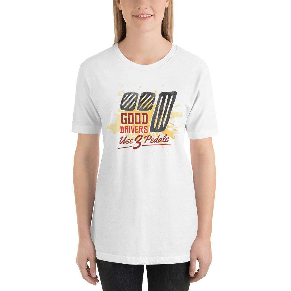 Good Drivers Half Sleeve T-Shirt — White