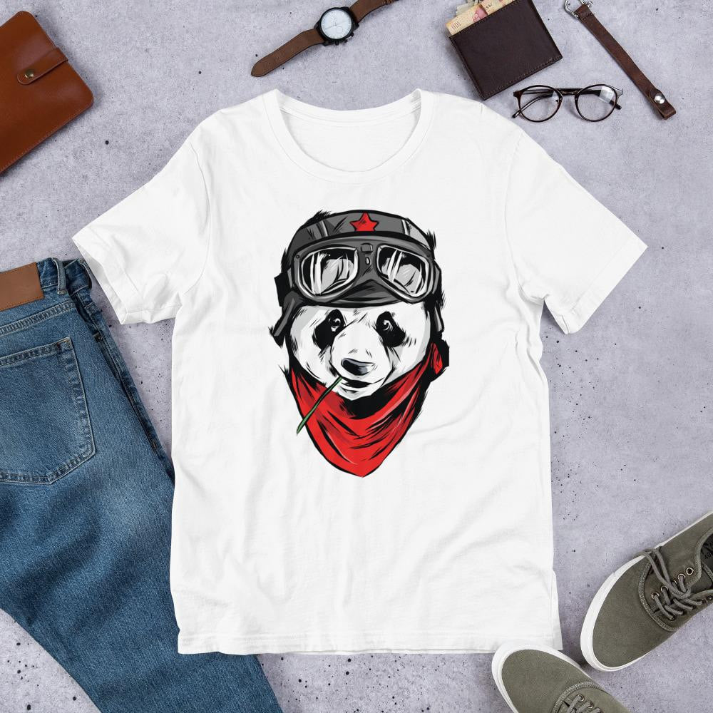 Cool Panda Half Sleeve T-Shirt — front view