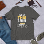 Happy Half Sleeve T-Shirt — Charcoal