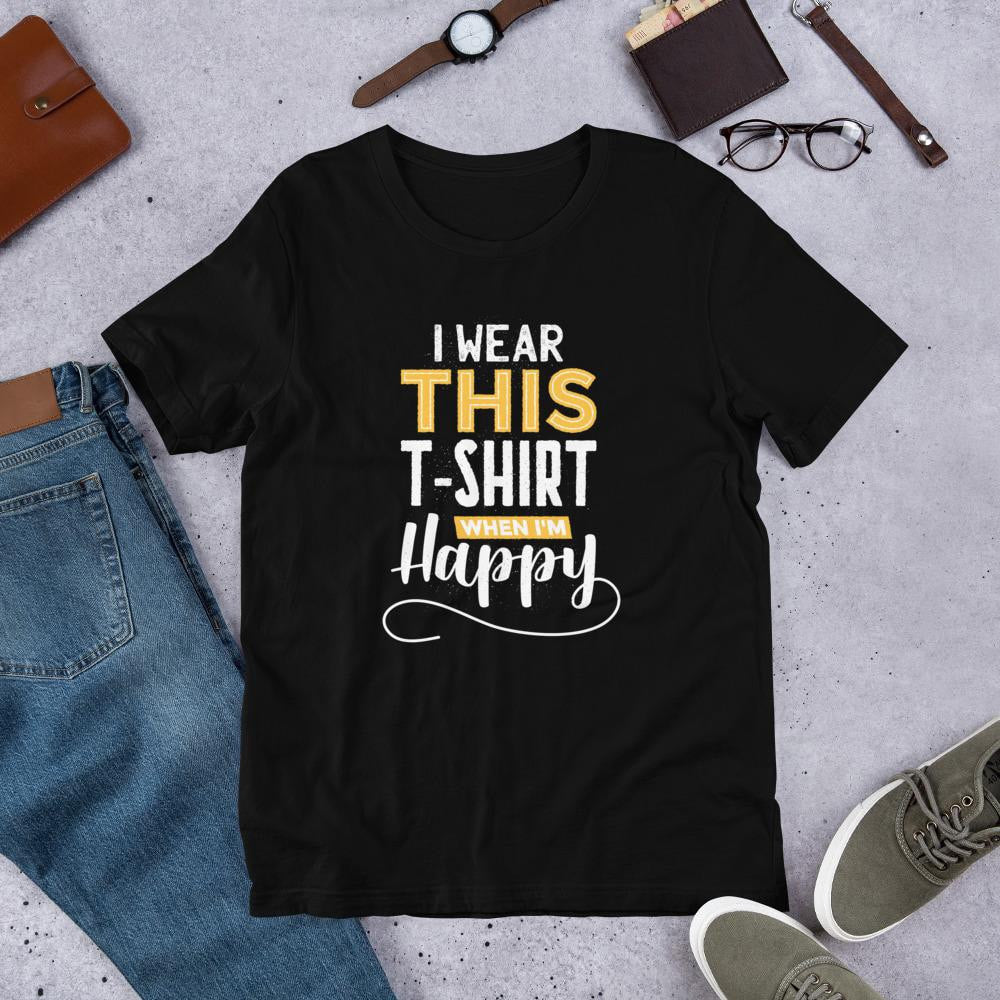 Happy Men/Unisex Half Sleeve T-Shirt