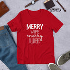 Family Life Half Sleeve T-Shirt — Red