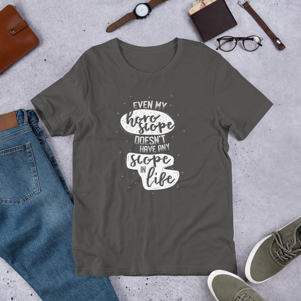 Horoscope Life Half Sleeve T-Shirt — Charcoal