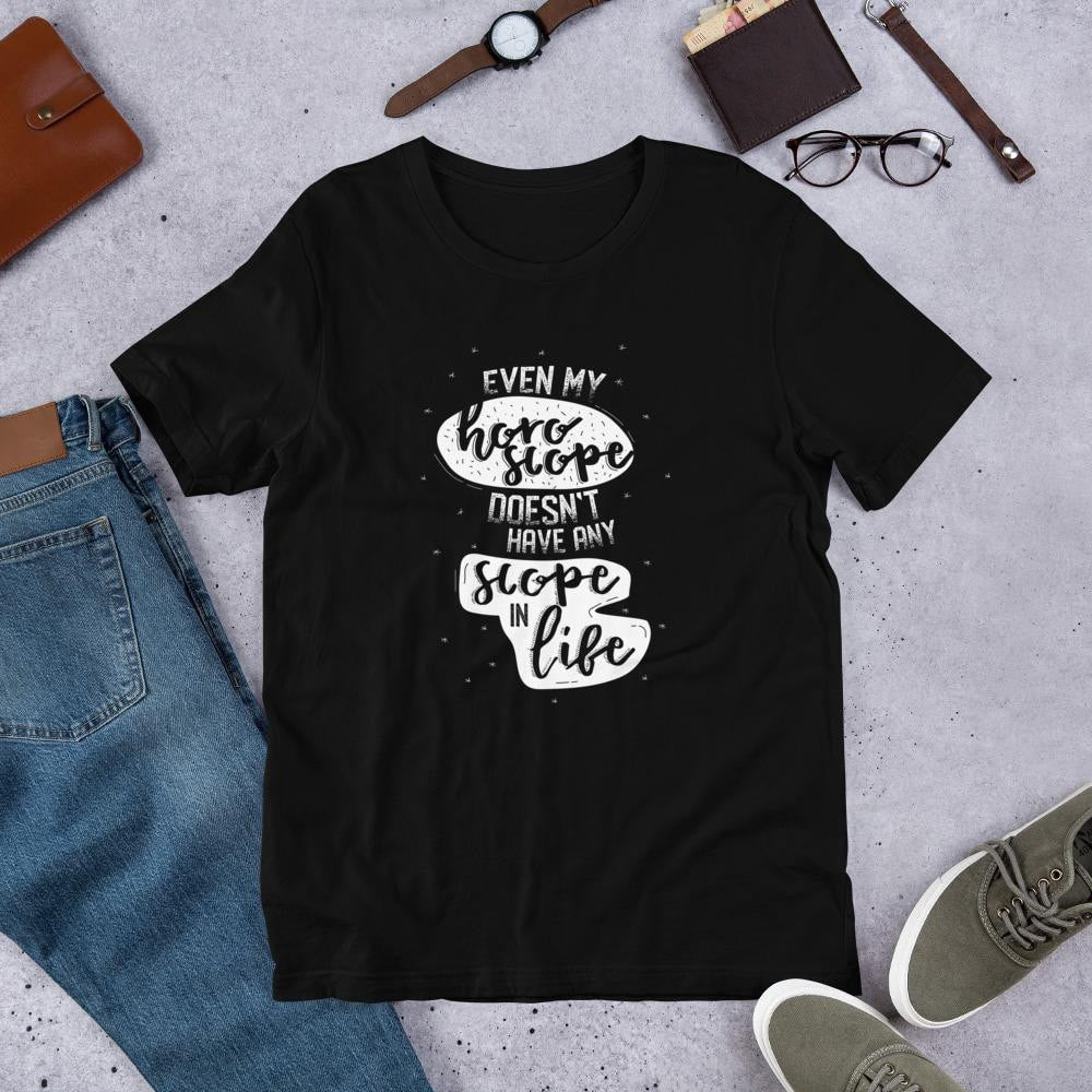 Horoscope Life Men/Unisex Half Sleeve T-Shirt — Black