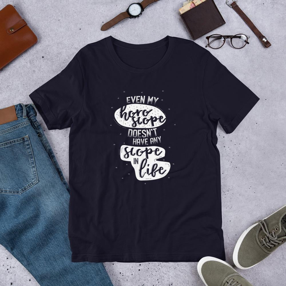 Horoscope Life Half Sleeve T-Shirt — Navy