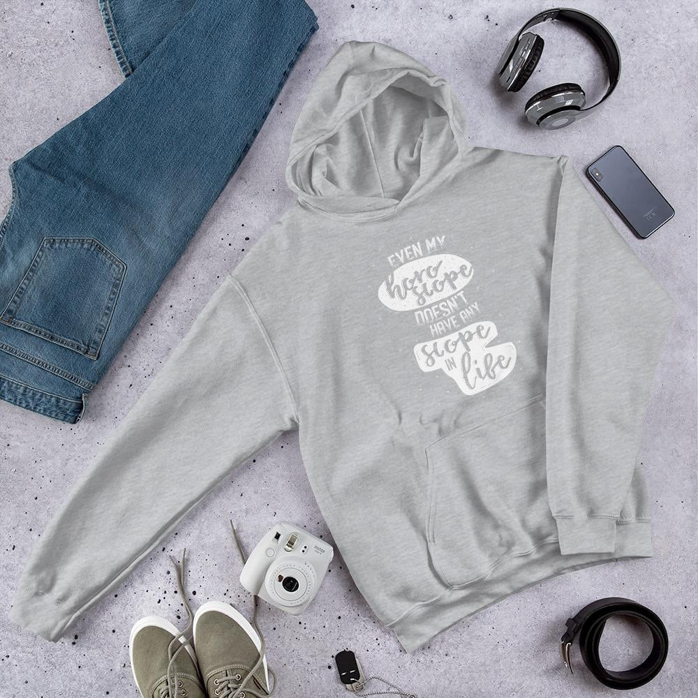 Horoscope Life Unisex Hooded Sweatshirt — Grey