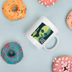 Humans Suck Alien Coffee Mug — back view